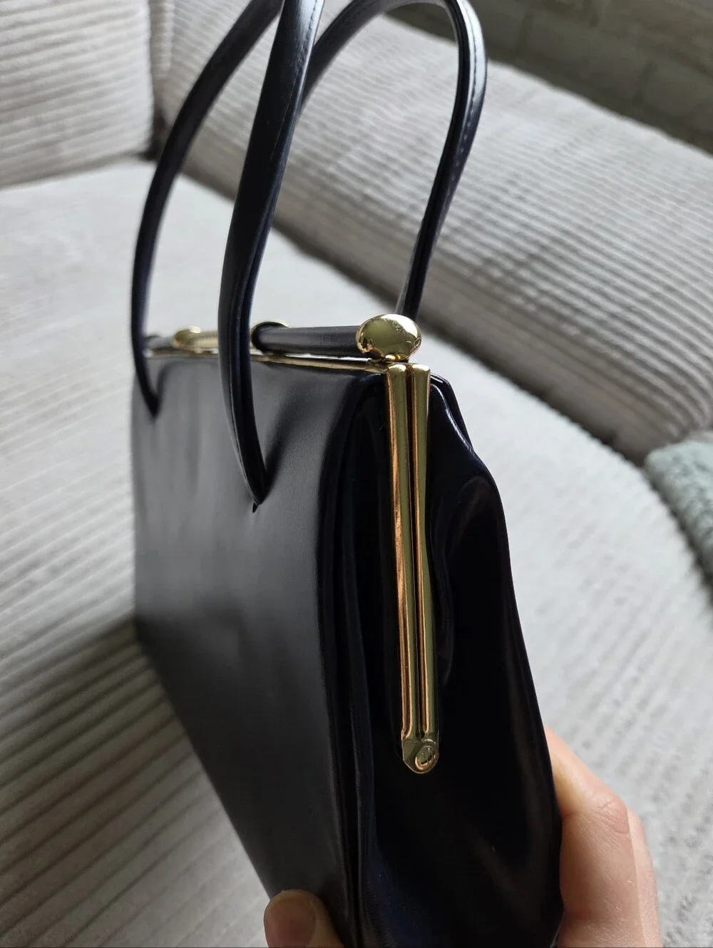Deep Navy Vintage Purse